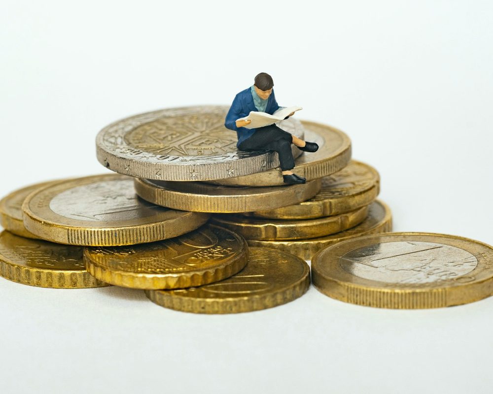 Stack of coins, pay with USDT